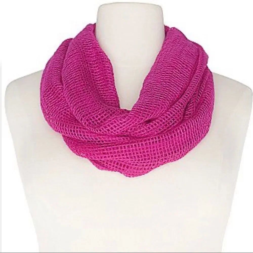Lane Bryant Textured Mesh Infinity Scarf